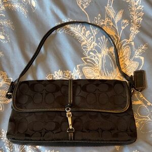Coach Black Signature Shoulder Bag